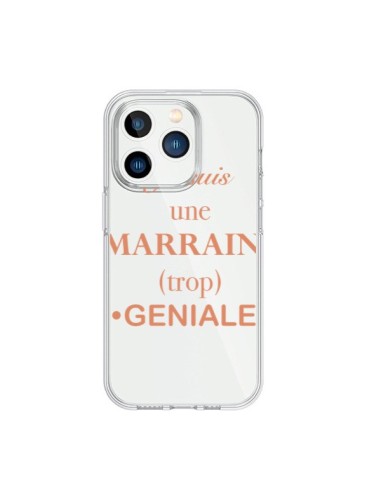 iPhone 15 Pro Case Sono una Madrina geniale Clear - Laetitia