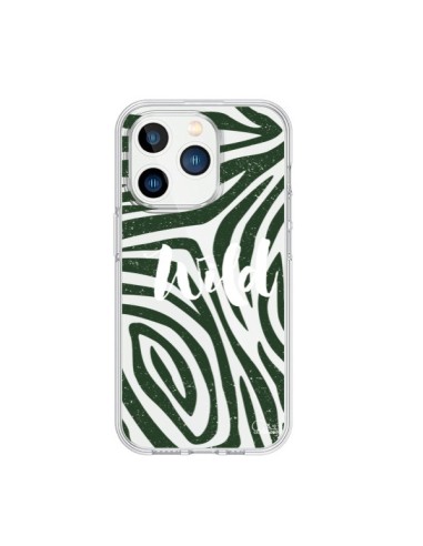 iPhone 15 Pro Case Wild Zebra Jungle Clear - Lolo Santo