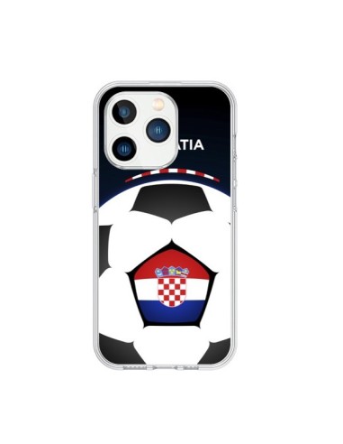 Coque iPhone 15 Pro Croatie Ballon Football - Madotta