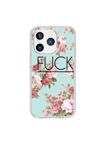 Cover iPhone 15 Pro Fuck Fiori - Maryline Cazenave