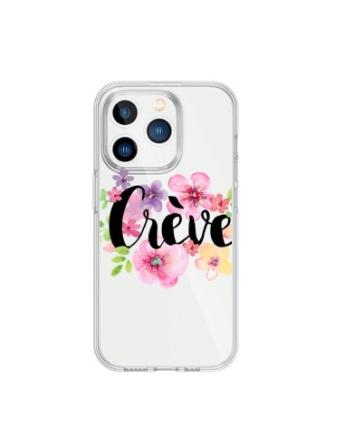 Cover iPhone 15 Pro Crève Fiori Trasparente - Maryline Cazenave