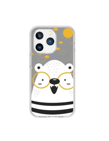 Cover iPhone 15 Pro Orso con occhiali - Maria Jose Da Luz