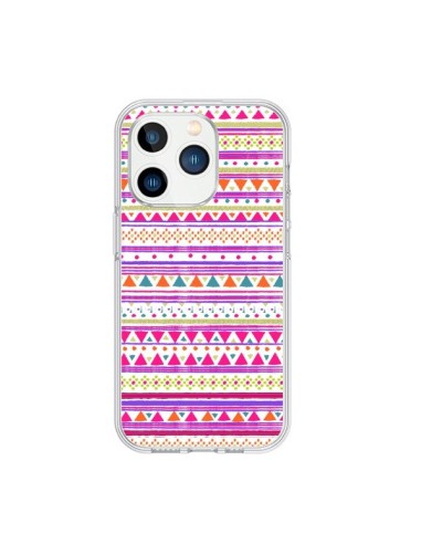 Cover iPhone 15 Pro Bandana Rosa Azteco - Monica Martinez