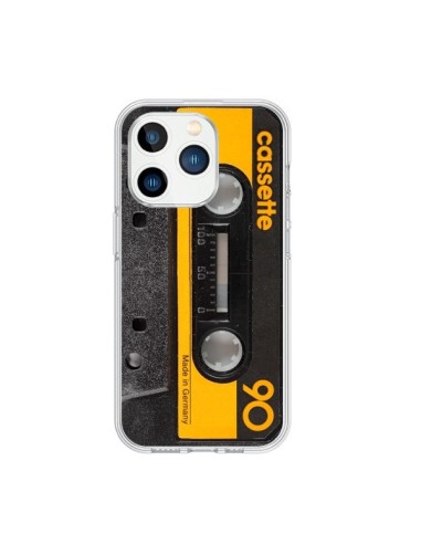 Cover iPhone 15 Pro Giallo Cassette K7 - Maximilian San