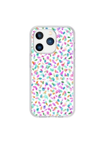 Coque iPhone 15 Pro Flower Petals Pink - Ninola Design