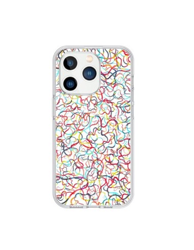 Cover iPhone 15 Pro Water Drawings Bianco - Ninola Design