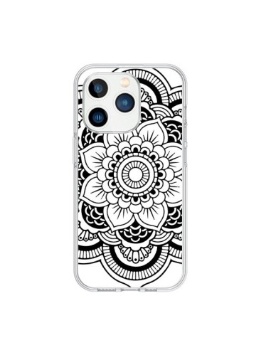 Cover iPhone 15 Pro Mandala Nero Azteco - Nico