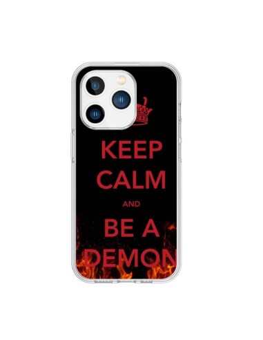 Cover iPhone 15 Pro Keep Calm and Be A Demon - Nico