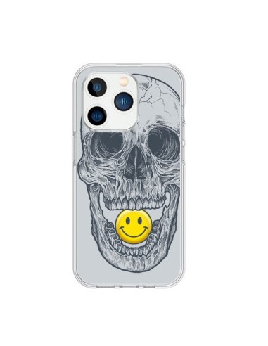 Cover iPhone 15 Pro Smiley Face Teschio - Rachel Caldwell