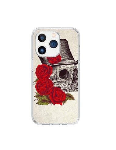 Coque iPhone 15 Pro Gentleman Crane Tête de Mort - Rachel Caldwell