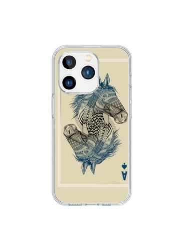 Coque iPhone 15 Pro Cheval Carte Jeu Horse As - Rachel Caldwell