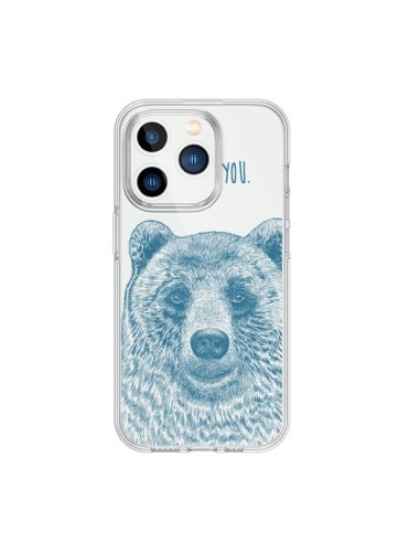 iPhone 15 Pro Case I Love You Bear Clear - Rachel Caldwell