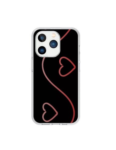 iPhone 15 Pro Case Heart Love Red - R Delean