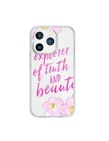 iPhone 15 Pro Case Explorer of Truth and Beauty Clear - Sylvia Cook