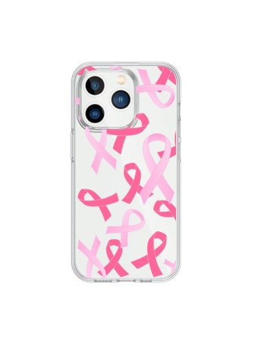 Cover iPhone 15 Pro Nastri Rosa Trasparente - Sylvia Cook