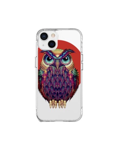 Cover iPhone 15 Plus Gufo Hibou Trasparente  - Ali Gulec