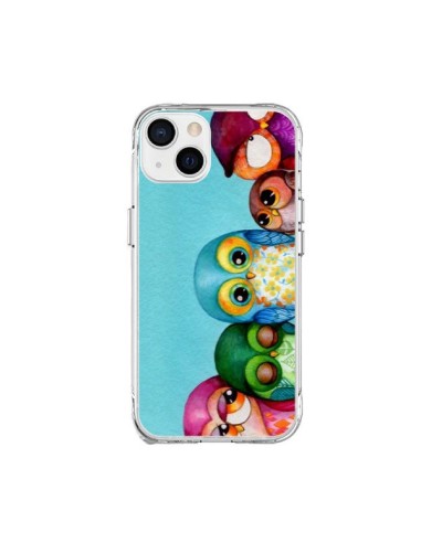 Cover iPhone 15 Plus Famiglia Gufi - Annya Kai