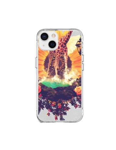 iPhone 15 Plus Case Giraffe Flowers - Eleaxart