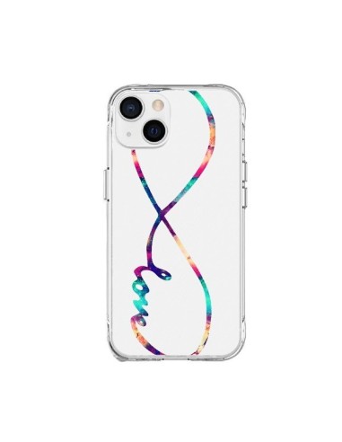 Coque iPhone 15 Plus Love Forever Infini Couleur - Eleaxart