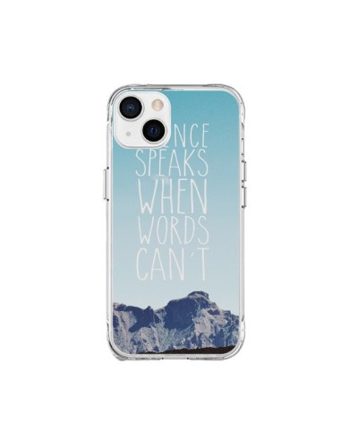 iPhone 15 Plus Case Silence speaks when words can't Landscape - Eleaxart