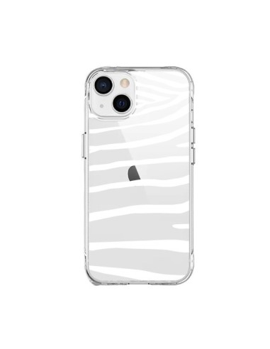 Cover iPhone 15 Plus Zebra Bianco Trasparente - Project M