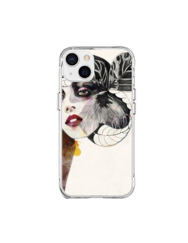 Cover iPhone 15 Plus Ragazza Fiori - Felicia Atanasiu