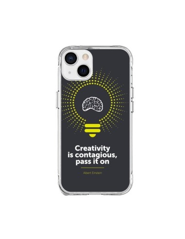 Cover iPhone 15 Plus Creativity is contagious, Einstein - Shop Gasoline