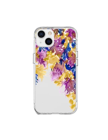 Cover iPhone 15 Plus Cascata Floreale Trasparente - Ebi Emporium