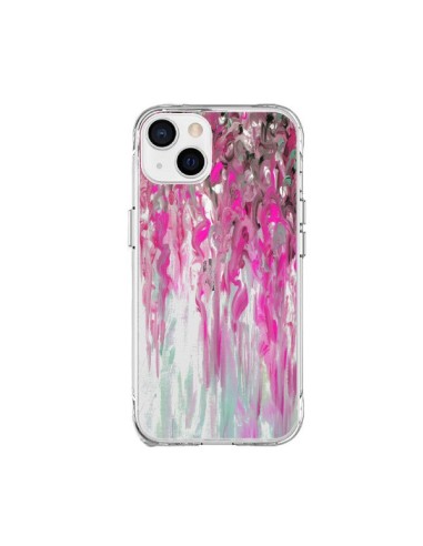 Coque iPhone 15 Plus Tempête Rose Transparente - Ebi Emporium