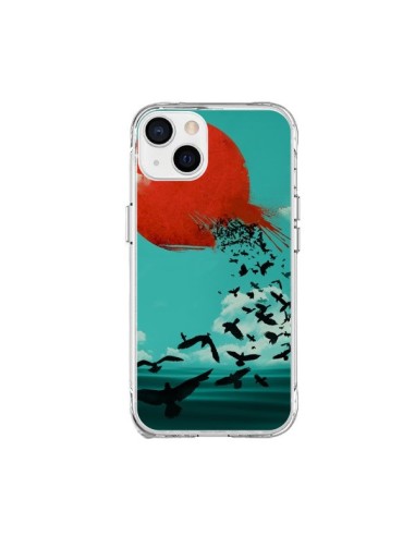 Cover iPhone 15 Plus Sole Uccelli Mare - Jay Fleck