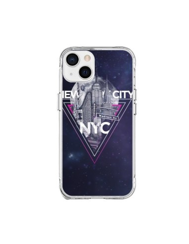 Cover iPhone 15 Plus New York City Triangolo Rosa - Javier Martinez