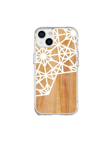 Cover iPhone 15 Plus Frozen Stars Stelle Legno Azteque Aztec Tribal - Jenny Mhairi