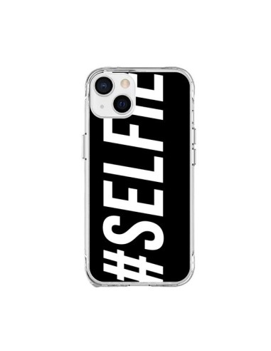 Cover iPhone 15 Plus Hashtag Selfie Nero Orizzontale - Jonathan Perez