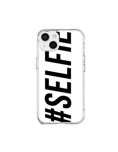 Cover iPhone 15 Plus Hashtag Selfie Bianco Orizzontale - Jonathan Perez