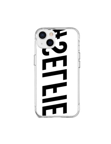 Cover iPhone 15 Plus Hashtag Selfie Nero Rovesciato Orizzontale - Jonathan Perez