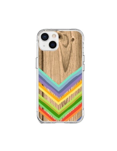 iPhone 15 Plus Case Tribal Aztec Wood Wood - Jonathan Perez