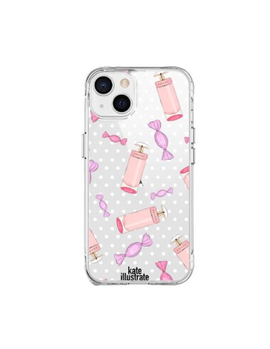 Cover iPhone 15 Plus Caramelle Trasparente - kateillustrate