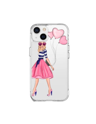 Coque iPhone 15 Plus Legally Blonde Love Transparente - kateillustrate