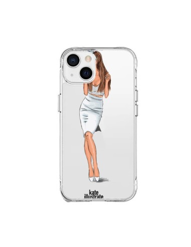 Cover iPhone 15 Plus Ice Queen Ariana Grande Cantante Trasparente - kateillustrate