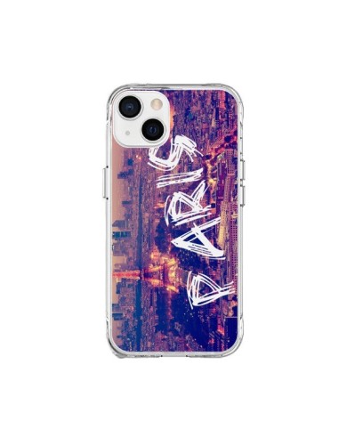 Cover iPhone 15 Plus Paris Tour Eiffel Tower Nuit - Laetitia