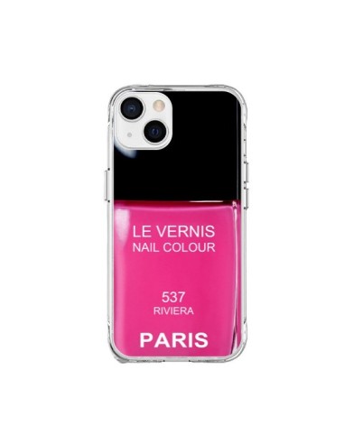 iPhone 15 Plus Case Nail polish Paris Riviera Pink - Laetitia