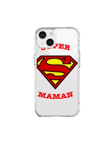 Cover iPhone 15 Plus Super Mamma Trasparente - Laetitia