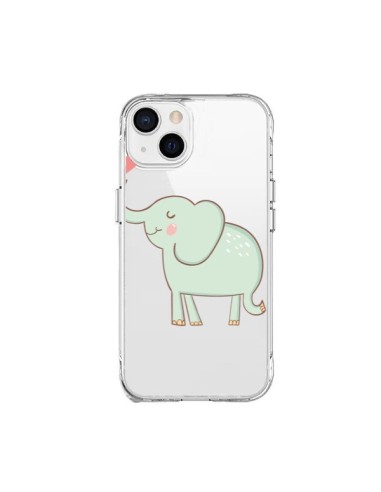 iPhone 15 Plus Case Elephant Animal Heart Love  Clear - Petit Griffin