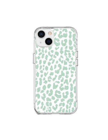 Cover iPhone 15 Plus Leopardo Menta - Mary Nesrala