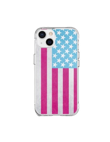 Cover iPhone 15 Plus Bandiera USA Vintage - Mary Nesrala