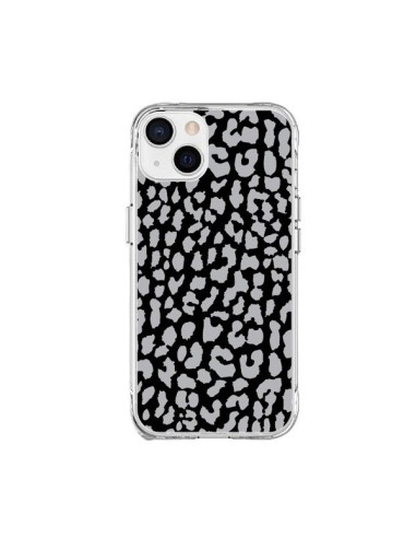 Cover iPhone 15 Plus Leopardo Grigio - Mary Nesrala