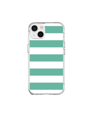 Cover iPhone 15 Plus Bande Verde Menta - Mary Nesrala