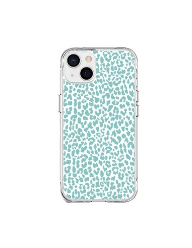 Cover iPhone 15 Plus Leopardo Turchese - Mary Nesrala