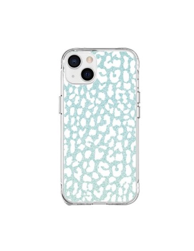 Coque iPhone 15 Plus Leopard Winter Mint - Mary Nesrala