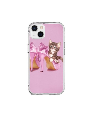 Coque iPhone 15 Plus Chaton Chat Kitten Chaussure Shoes - Maryline Cazenave